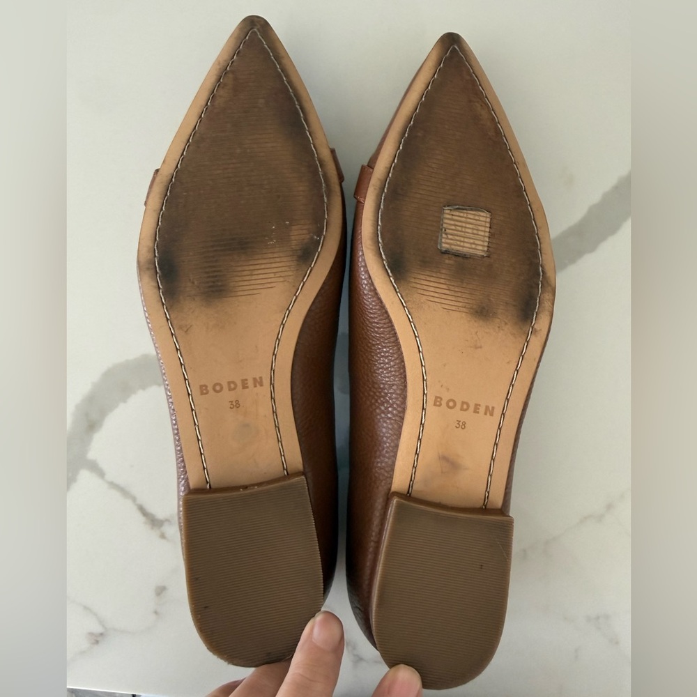 Boden Iris Snaffle Ballet Flats-Brown-Size 38 - Picture 7 of 11